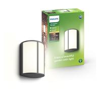 Philips myGarden Stock - Aplique sin sensor de movimiento, iluminación exterior, aluminio, luz blanca cálida, color antracita