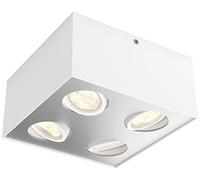 Philips myLiving 4 focos LED blancos, luz blanca cálida, iluminación interior