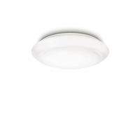 Philips MyLiving Cinnabar plafón LED, luz blanca cálida 2700K, 6W, blanco