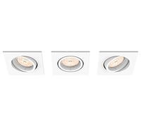 Philips myLiving ENNEPER white LED Recessed spot light - Punto de luz (Foco empotrado, GU10, 3 bombilla(s), LED, 220-240 V, Blanco)
