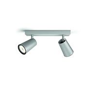 Philips myLiving Foco 5057248PN - Punto de luz (Surfaced lighting spot, GU10, 2 bombilla(s), 220-240, Aluminio)