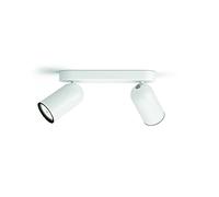 Philips myLiving Foco 5058231PN - Punto de luz (Surfaced lighting spot, GU10, 2 bombilla(s), LED, 220-240, Blanco)