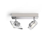 Philips Myliving, Foco Golygon Warmglow Dimm-Effekt 2-flammig, Plata 5048217PO