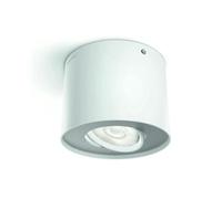 Philips myLiving Phase - Foco LED, iluminación interior, 1 luz, cepillado, luz blanca cálida, IP20, color blanco