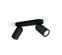 Philips Consumer Pongee Foco de 2 luces 2xGU10 IP20 negro - 5058230PN