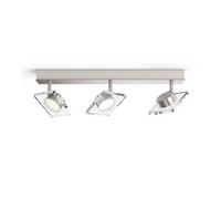 Philips MyLiving Spot Golygon Warmglow Efecto Dimmable 3-Fuegos, Plata 5048317PO