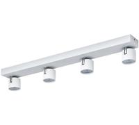 Philips myLiving Star - Barra de cuatro focos de techo, LED integrado, consume 4.5 W, luz blanca cálida, regulable