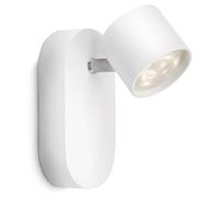 Philips myLiving Star - Foco de pared, iluminación interior, LED, aluminio, color blanco