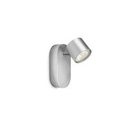 Philips myLiving Star - Foco de pared, iluminación interior, LED, aluminio, color gris