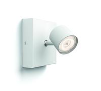 Philips myLiving Star - Foco de pared, LED integrado, consume 4.5 W, luz blanca cálida, regulable