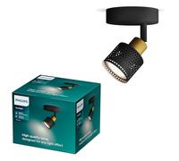 Philips Niall - Foco LED decorativo Ajustable(1 luz), bombilla GU10 no incluida, Latón, IP20