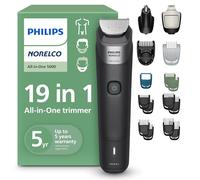 Philips Norelco MG5965/49 - Recortadora todo en uno, 19 piezas, afeitadora y cortadora para cara, cabello y cuerpo, cuchillas de metal completas autoafilables, 17 ajustes de longitud (0.5-16 mm