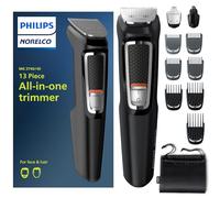 Philips Norelco Multi Groomer MG3740/40 - Kit de aseo todo en uno para barba, cara, nariz, orejas y cortadora de pelo, 3000-13 piezas para hombre, no necesita aceite de cuchilla, MG3740/40