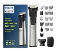 Philips Norelco Multigroom MG9510/60 - Kit de aseo para hombre, 9000-21 piezas, para barba, cuerpo, cara, nariz, orejas, recortadora de pelo con estuche de almacenamiento premium, MG9510/60