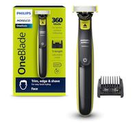 Philips Norelco OneBlade 360 Face Hybrid Recortadora y afeitadora, embalaje sin frustraciones, QP2724/90