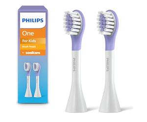Philips One for Kids by Sonicare Cabezales de cepillo de dientes eléctrico, cabezal de cepillo de dientes motorizado Sonicare Kids, cabezal de cepillo de repuesto (1 cabeza), BH1022/30
