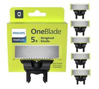 Philips OneBlade 5 cuchillas de repuesto originales de acero inoxidable compatibles con todas las maquinillas de afeitar eléctricas OneBlade (modelo QP250/50)