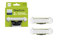 Philips OneBlade Intimate cuchillas, para todos los mangos OneBlade y OneBlade Pro, con SkinProtect para recortar y afeitar la zona íntima, 2 unidades (modelo QP229/50)