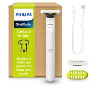 Philips OneBlade Intimate, Cuidado Íntimo, Recorta y Afeita con Protección Extra para la Piel, Depilación apurada y cómoda - sin rasurar completamente al ras, Modelo QP1924/30