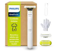Philips OneBlade Intimate, Cuidado Íntimo, Recorta y Afeita con Protección Extra para la Piel, Depilación apurada y cómoda - sin rasurar completamente al ras, Modelo QP1924/28