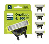 Philips OneBlade Original 360 cuchillas, compatibles con todos los mangos OneBlade y OneBlade Pro, 4 unidades (modelo QP440/50)