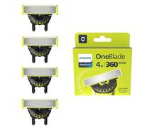 Philips OneBlade Original 360 cuchillas, compatibles con todos los mangos OneBlade y Pro, 4 unidades (modelo QP440/60)