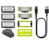 NUEVO Philips OneBlade QP2824 10 Face Body Trimmer Afeitadora Set