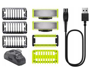 Philips OneBlade Turbo2X Face & Body - Afeitadora Recortadora Bodygroomer QP-...