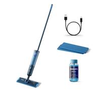 Philips OneUp 3000 Series - Fregona eléctrica (2 suelos más limpios, 2 veces más rápido, inalámbrico con rotación de 360°, almohadillas reutilizables lavables, batería de larga duración (XV3101/01)