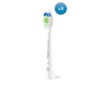 Philips Sonicare W2 Optimal White, cabezales de cepillo dental de repuesto originales, blanco, paquete de 8, HX6068/87
