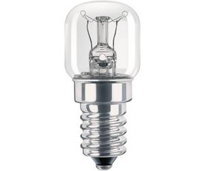 Philips Oven lamp - LÃƒ¡mpara (15W, T22, E14, 230-240V, F, 2.2 cm) Plata, Transparente