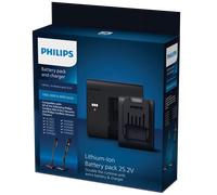 Philips Paquete de batería y cargador de batería de iones de litio para aspiradora inalámbrica en seco y húmedo AquaTrio 9000 Series (XV1797/01), color negro