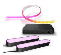 Philips Pack: Hue HDMI Sync box 8K + Hue Gradient Tira Led 2M + Hue Play Barras Luces x2 (negro)