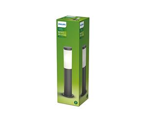 PHILIPS - Pedestal Utrecht, lámpara LED de exterior, color antracita, luz blanca cálida, 20W