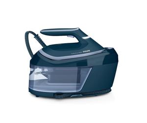 Philips PerfectCare Serie 6000 Centro de planchado, Vapor Potente, Garantía Sin Quemaduras, Diseño Compacto, Depósito de Agua Extraíble de 1.8L, Suela SteamGlide Plus (PSG6023/20)