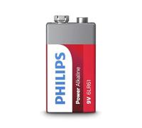 PHILIPS Pila Alcalina 9V - 6LR61-5 Años de Vida Útil - 550mAh