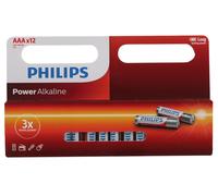 Philips Pilas Alcalinas AAA, Alta Duración, Pack de 12