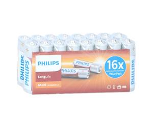 Philips Pilas Longlife - AA - 16 Piezas