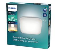 PHILIPS Plafón LED de Techo Mauve, 12W, 1200 Lúmens, Luz Cálida, 2700k, 26x26 cm
