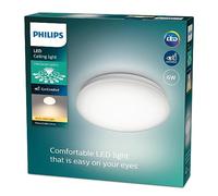 PHILIPS Plafón LED de Techo Moire, 6W, 600 Lúmens, Luz Cálida 2700k, 22 cm Diámetro