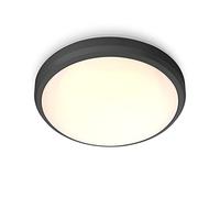 Philips - Plafón Philips Doris, lámpara de techo LED de exterior, color negro, luz blanca cálida, 6W