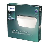 Philips - Plafón Philips MAUVE, lámpara LED de techo funcional, color blanco, luz blanca fría, 40K - 17W