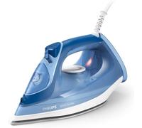 Philips Plancha de vapor 3000 Series, 2400 W, potencia de vapor constante de 40 g/min, golpe de vapor de 180 g, suela de cerámica, vapor vertical, color azul (DST3031/20)