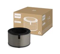 Filtro de repuesto original de Philips para el purificador y humidificador de aire 2 en 1 serie 3400 AC3420 y AC3421, HEPA NanoProtect + Active Carbon, 12 meses de duración, negro/blanco (FY3400/30)