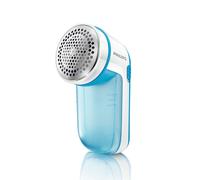 Philips Quitapelusas Eléctrico, Cuchilla 8800RPM, 3 Tamaños de Malla, Azul | Para todo tipo de prendas, 3 cuchillas, quita bolas eléctrico compacto, depósito fácil de vaciar, 2 pilas AA (GC026/00)