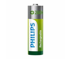 Philips R6B4B260/10 - Pack de 4 Pilas Recargables (NiMh, AA)