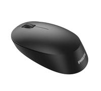 Philips Ratón Inalámbrica SPK7307B - Conexión Inalámbrico 2.4 GHz, 3 Botones, 1600 PPP Sensor óptico, ergonomía para Zurdos y diestros