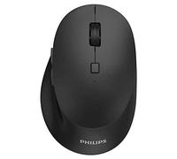 Philips Ratón Inalámbrica SPK7607B - Conexión Inalámbrica 2.4 GHz + Bluetooth 3.0/5.0, 7 Botones, Sensor óptico Regulable (800-3200)