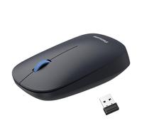PHILIPS Ratón inalámbrico, mouse inalámbrico USB con reducción de ruido, mouse inalámbrico ergonómico de 2.4 G, compatible con tabletas, portátiles y computadoras, ligero y fácil de transportar (negro