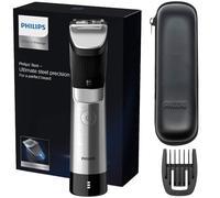Philips Recortadora de barba de la serie 9000 con sistema Lift & Trim Pro (modelo BT9810/13), ganador del premio Best Buy 2023, plateado y negro